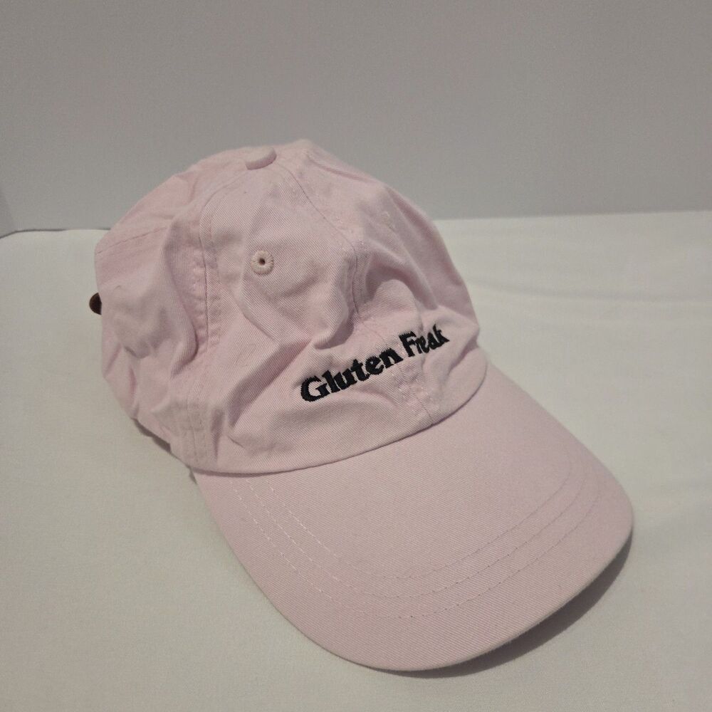Gluten Freak Side Eye Pie Pink Hat Adams New York Paris Milan Headwear